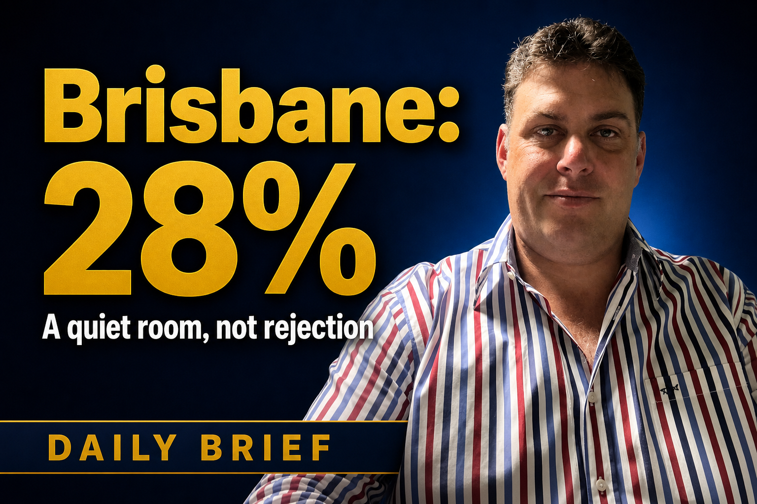Brisbane Auction Clearance Rate: Why 28% Isn’t the Whole Story