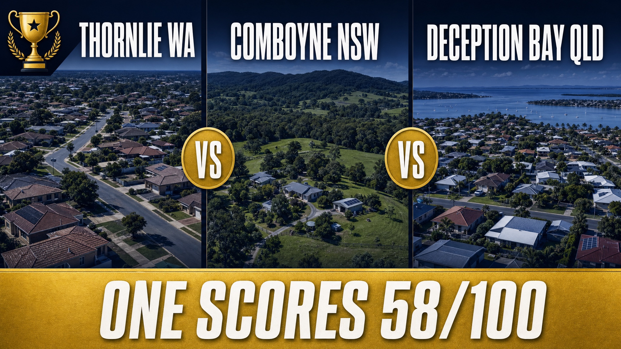 Thornlie vs Comboyne vs Deception Bay: 3 suburbs that fell